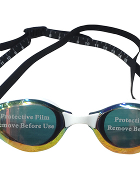 浩沙H605黑色白色成人高水平竞速游泳镜不进水不起雾舒适内垫不勒