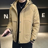 新款连帽夹克加厚加棉外套棉衣MY1121-P120，男装夹克，星座304B