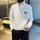 新款时尚圆领拼接小众卫衣T恤WY2311-P65，男装T恤，星座304B