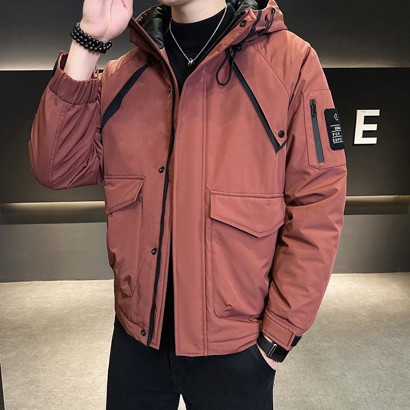 新款男士连帽夹克内里加棉加厚外套棉衣MY1119-P120控159图片