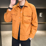 新款男士工装翻领夹克小外套JK3063-P73，男装夹克，星座304B