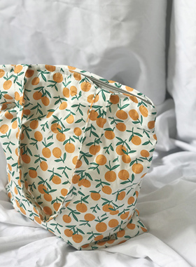 LU工作室帆布包单肩包包女小众设计大容量上课大学生百搭通勤可爱