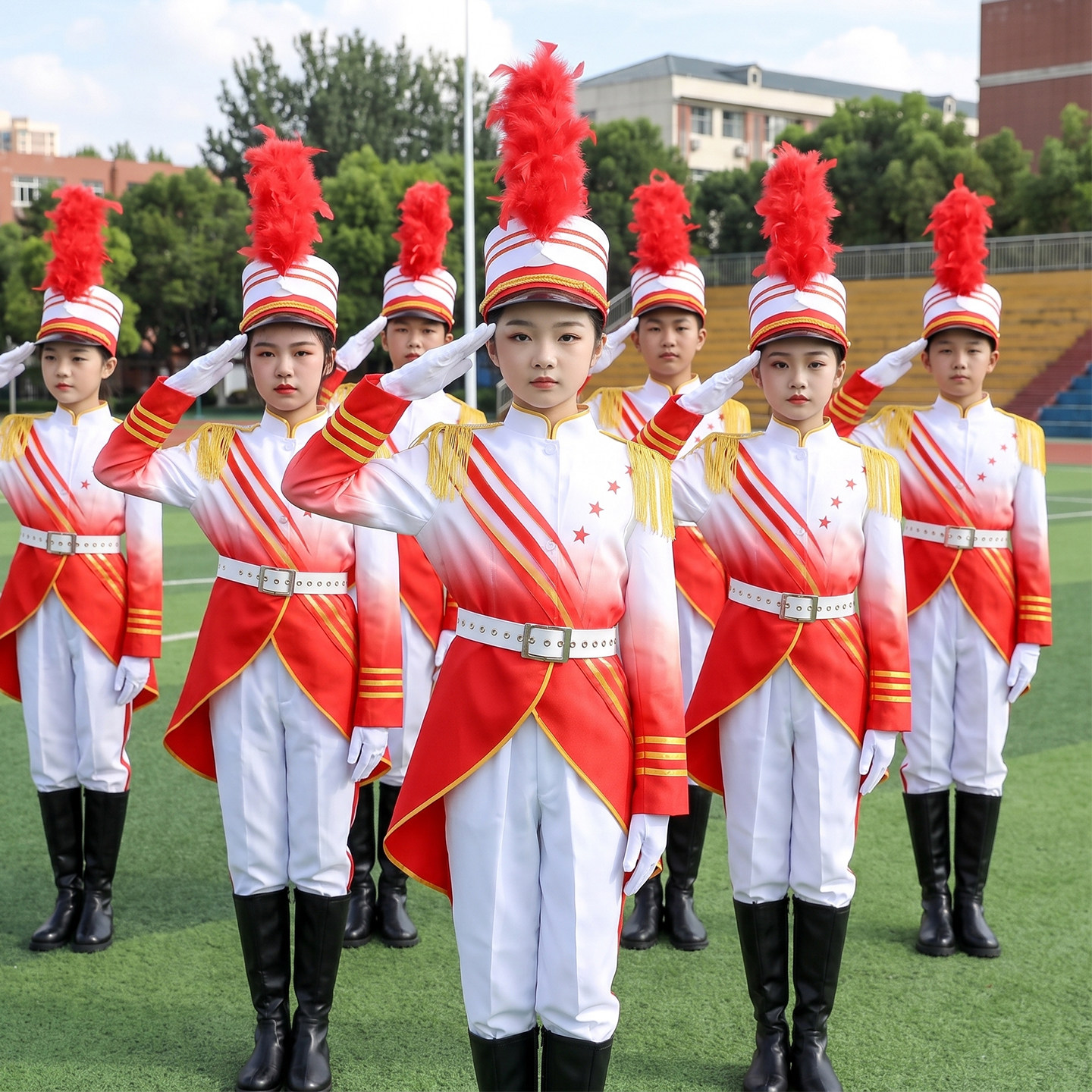 儿童鼓号队服装仪仗队升旗手小学