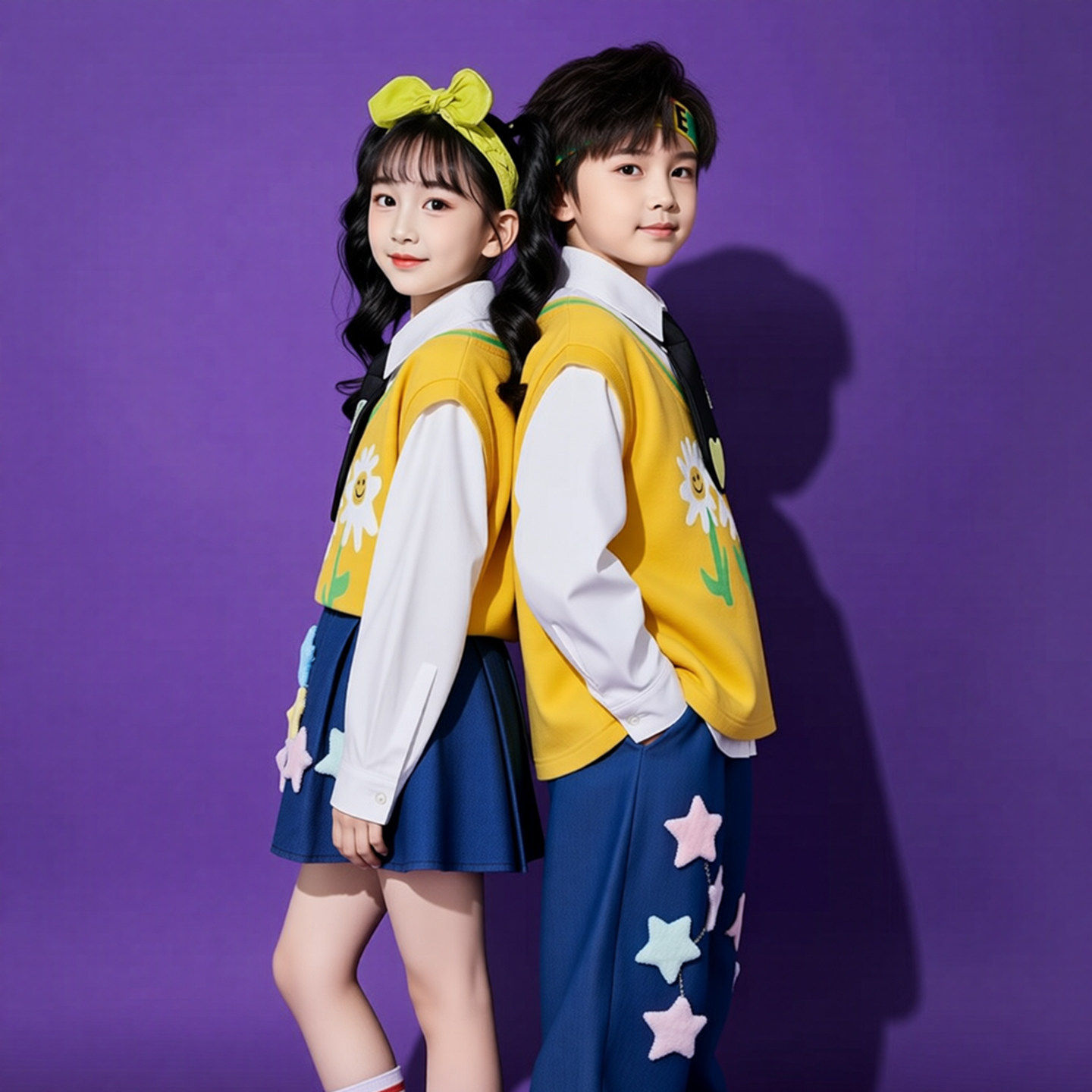六一儿童演出服小学生运动会花朵