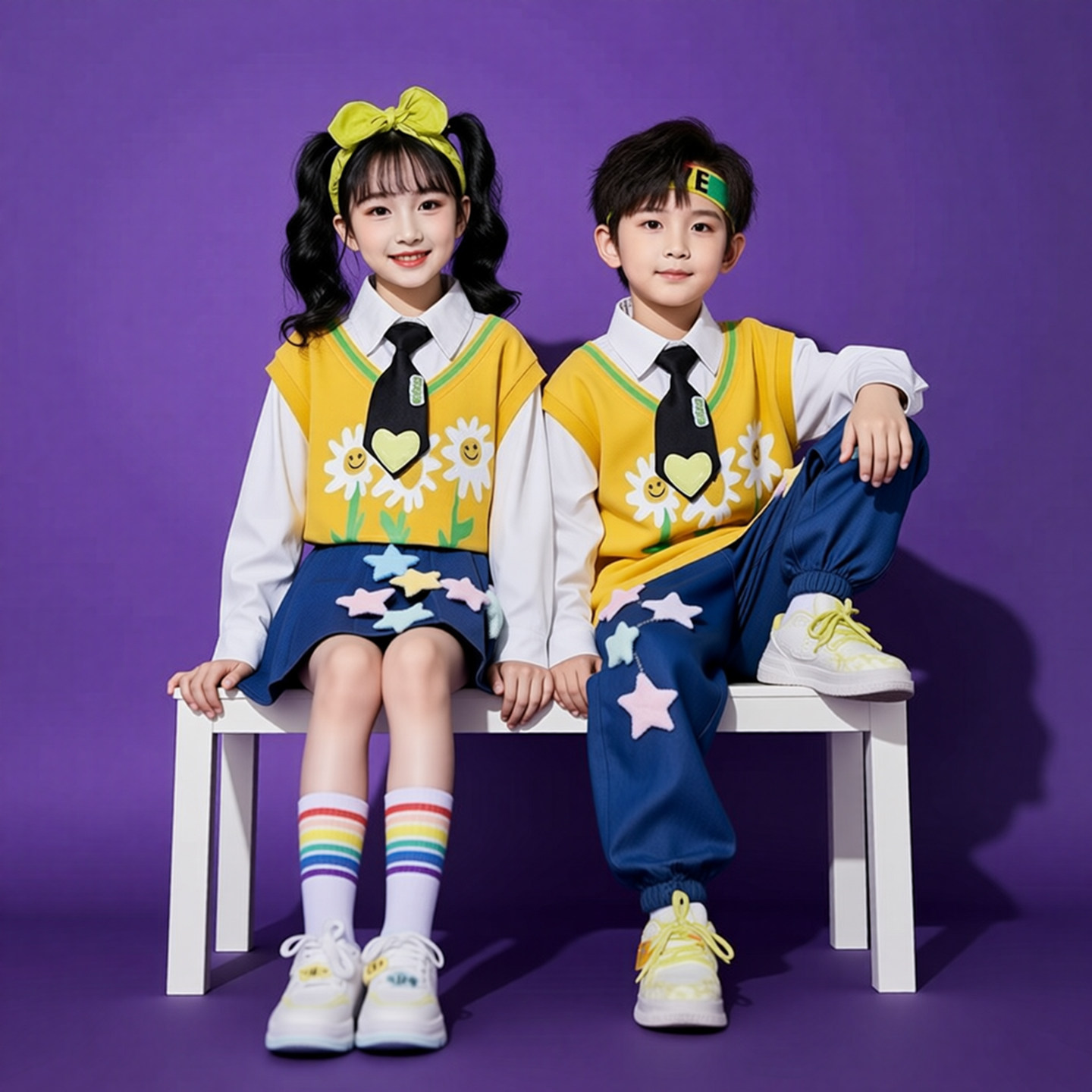 六一儿童演出服小学生运动会花朵