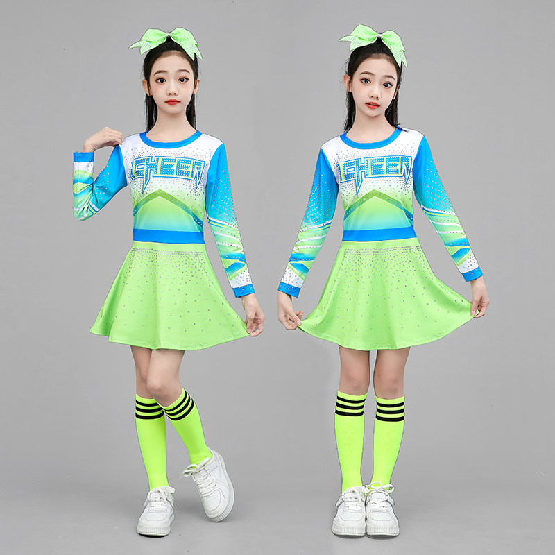 啦啦队服装童儿女演出服啦啦操