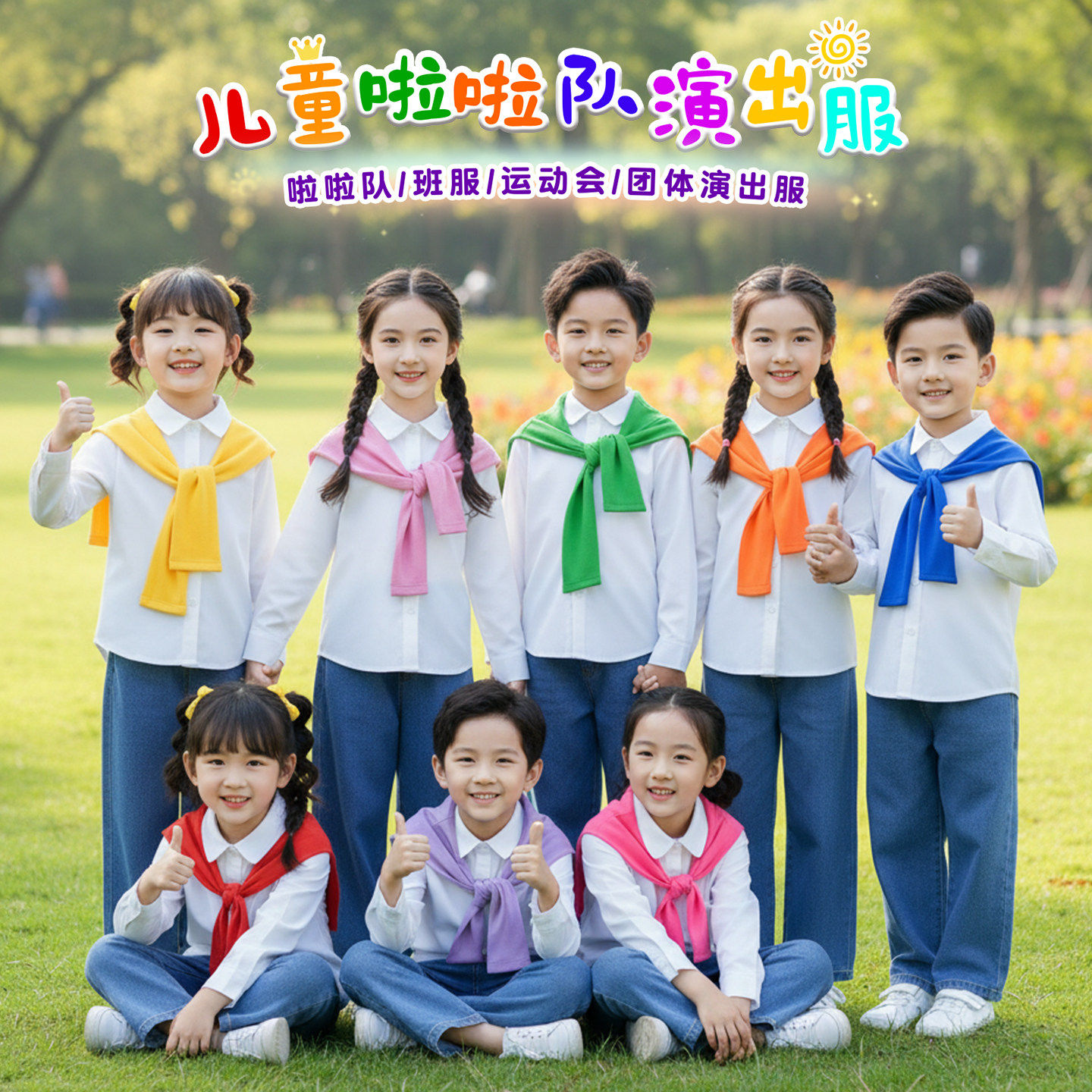 儿童合唱演出服初中生少儿小学生