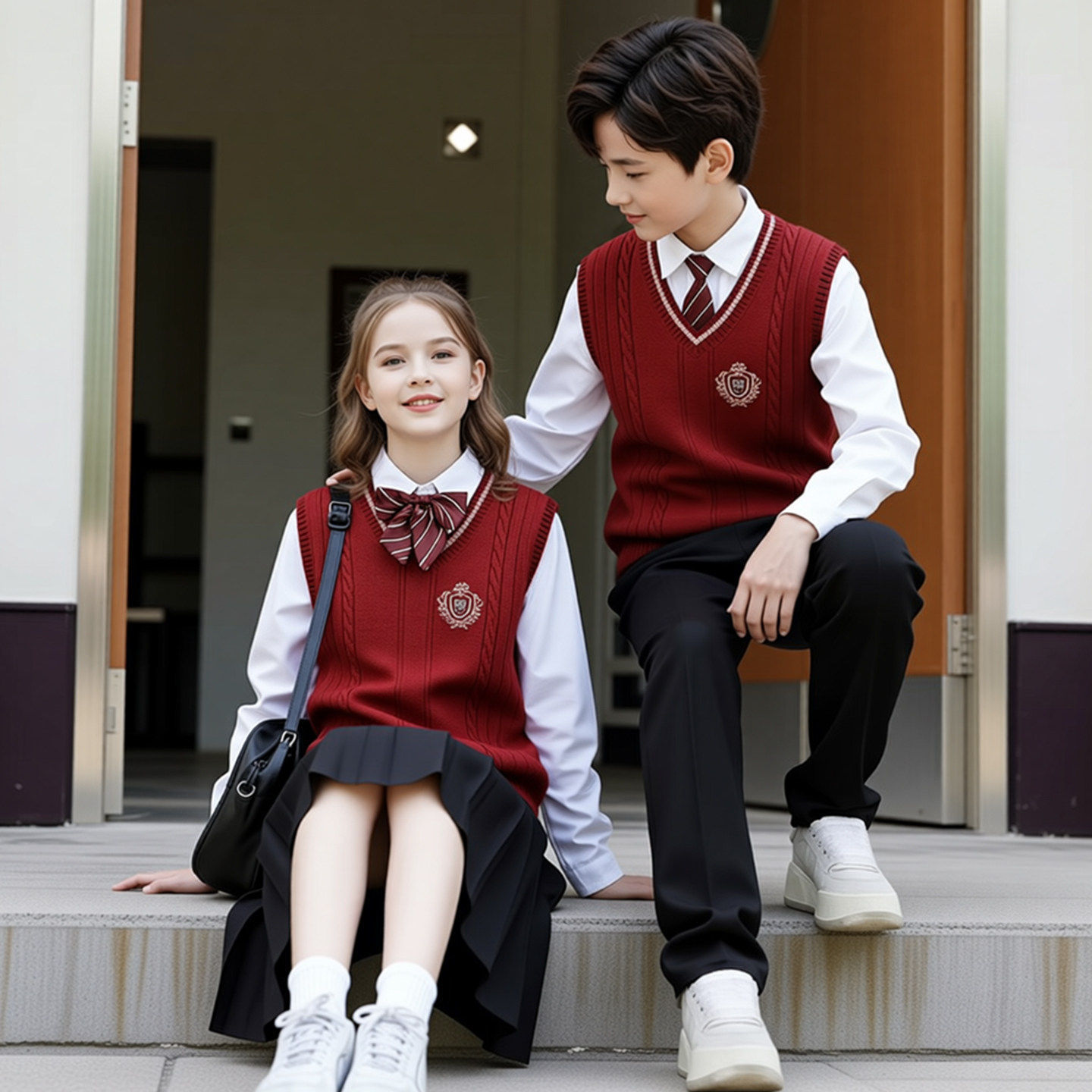 学院风秋季班服合唱朗诵演出服