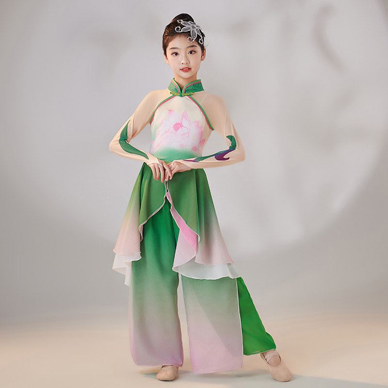 儿童古典舞飘逸演出服秧歌舞