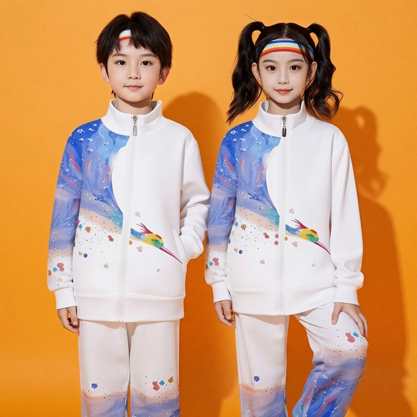 儿童小学生啦啦队服装秋季幼儿园拉拉队潮服运动会开幕式演出班服