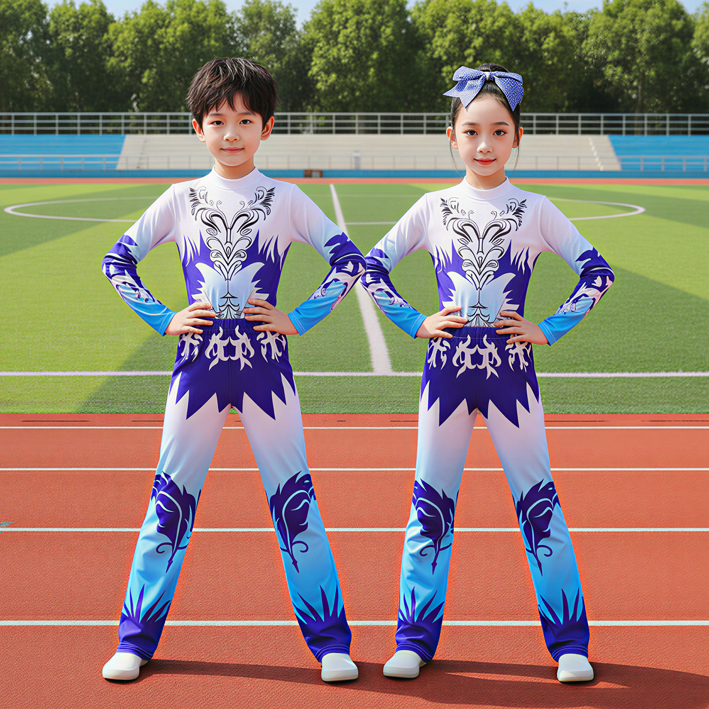 儿童啦啦操服装专业啦啦队比赛服