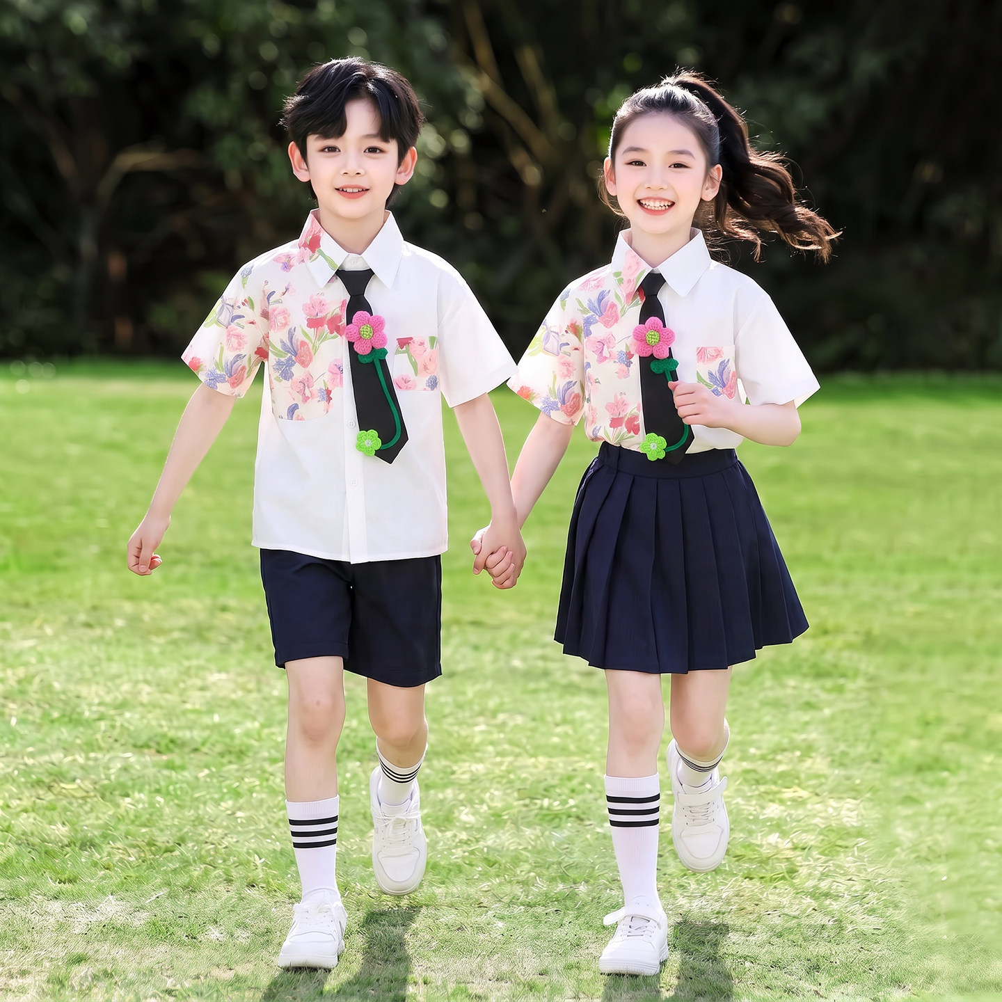 六一儿童节表演服小学生啦啦队舞蹈朗诵合唱演出服幼儿园毕业服装