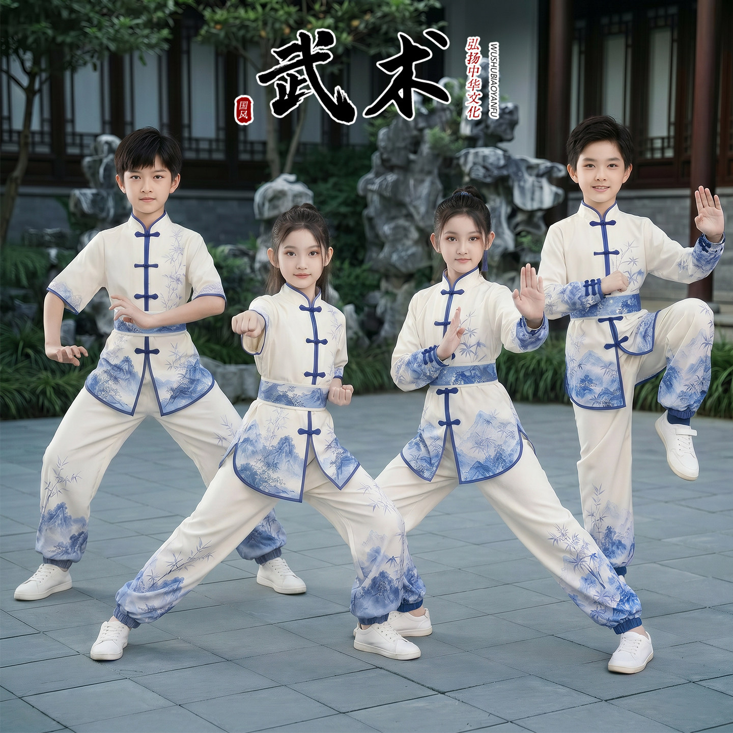 中小学儿童武术服男女童幼儿功夫