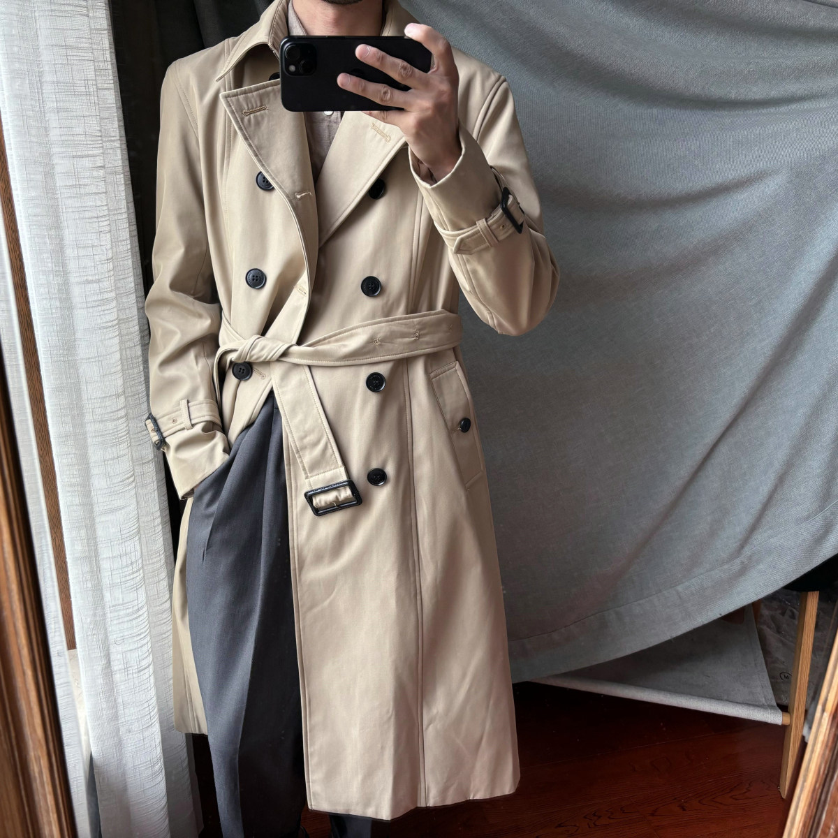 兄弟们牛B了！1000+ 重磅复古经典双排扣中长款防风风衣大衣外套