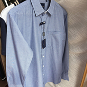 定织花色 衬衫 轻薄款 意大利单 男式 宽松商务休闲长袖 衬衣大码