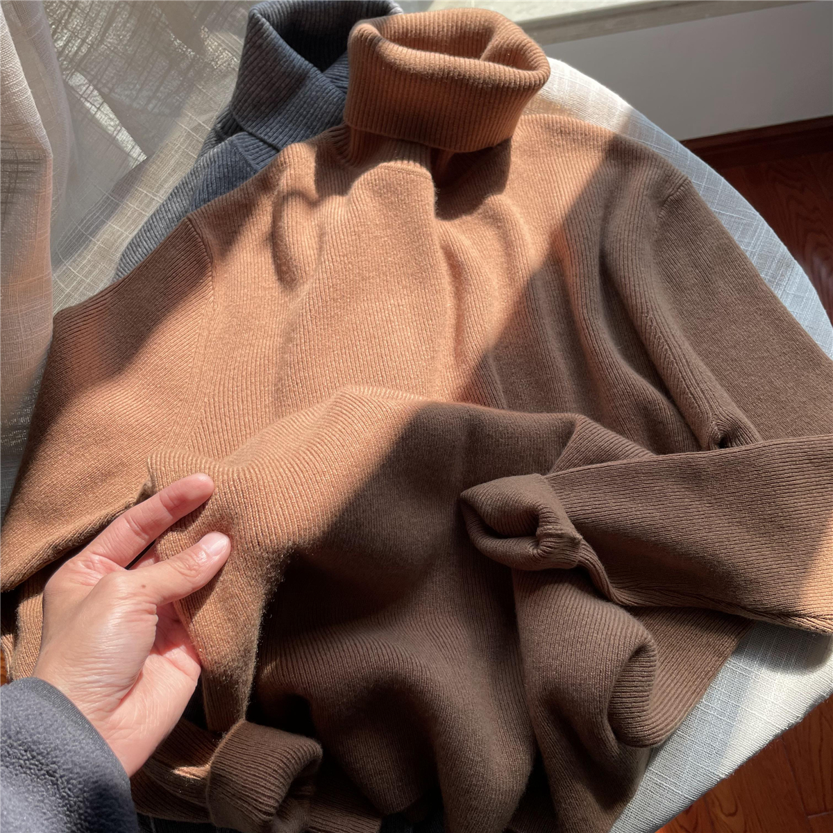 山羊绒针织衫羊毛衫羊毛男女高领