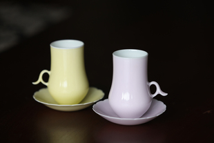 青塘山房 新款 拈花杯 豌豆黄 桃粉 官绿 千峰翠 新甜白