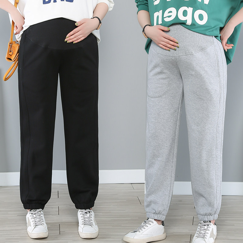 特大码孕妇裤子200斤加肥加大胖mm300秋冬外穿运动休闲裤宽松春装