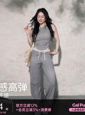 一乐gal power可露丽中低腰直筒微喇裤女垂感休闲瑜伽健身运动裤