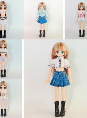 azone1/6分xs体娃娃光魇双休娃娃合穿千禧辣妹亚文化y2k换装娃衣