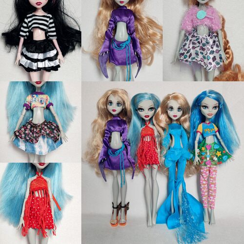 正版贝兹娃衣 怪物高中可穿 Monster High 现货鱼妹狼姐灯神坏猫