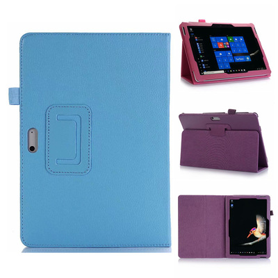 适用新款surface go3平板电脑保护套GO2荔枝纹二折支架皮套