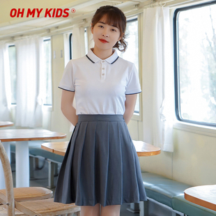 幼儿园老师园服夏季短袖教师工作服幼儿园幼师园服2022新款女套装