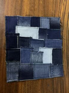 工厂剩余拼布牛仔布料水洗布碎Diy拼接做旧百家布破旧创意复古布