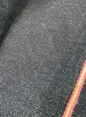 RareDenim17oz重磅加厚赤耳边毛绒丰富粗犷赤耳丹宁牛仔布料R334M