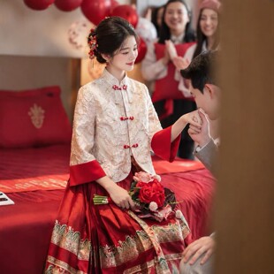 原版新中式永遇乐2026红色上衣女马面裙婚服秀禾套装敬酒服订婚礼