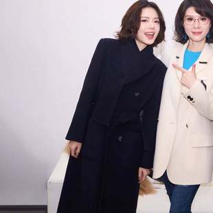 原版骄阳似我赵今麦聂曦光同款毛呢大衣秋冬中长版外套女衣服潮