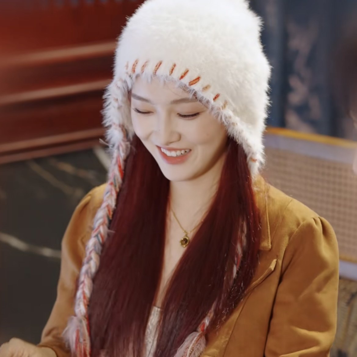 原版短剧触碰玫瑰孙芊浔阮时笙同款针织帽子女保暖护耳毛茸茸冷帽,服饰配件/皮带/帽子/围巾,帽子,淘宝优惠券,粉丝福利购,淘宝优惠卷