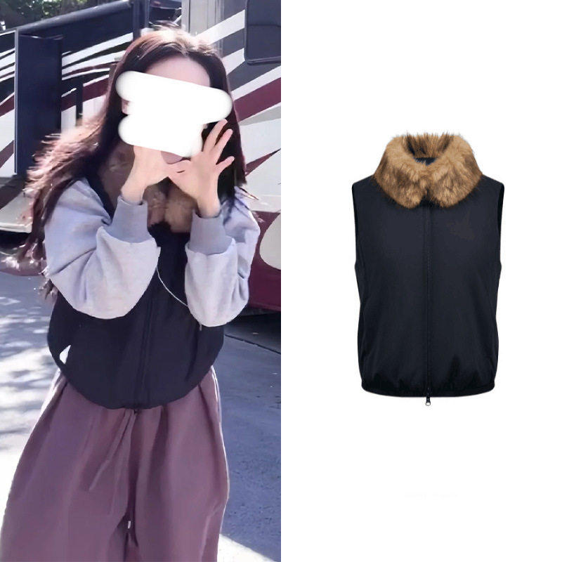 欧洲[每日上新]章若楠款可拆卸毛领棉服小马甲早春装气质时髦叠穿,女装/女士精品,礼服/晚装,淘宝优惠券,粉丝福利购,淘宝优惠卷