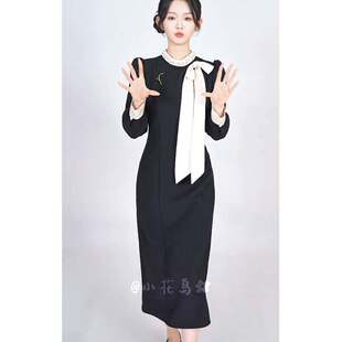 欧洲短剧十八岁太奶奶驾到4李柯以容遇同款连衣裙立领女衣服潮