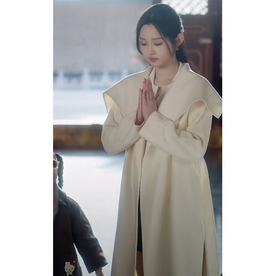 短剧李柯以谢栖月同款毛呢外套