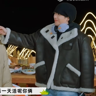 原版现在就出发3王安宇同款夹克外套球阀翻领棉服上衣男衣服潮