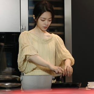 原版骄阳似我赵今麦聂曦光同款衬衫连衣裙夏季圆领裙子女衣服潮