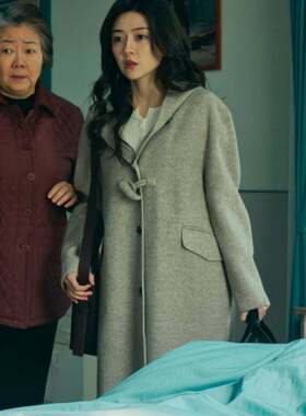 原版罚罪2梁洁文江燕同款毛呢大衣秋冬连帽中长款外套女衣服潮