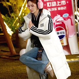 原版现在就出发3金晨同款羽绒服外套连帽中长款棉服上衣女衣服潮