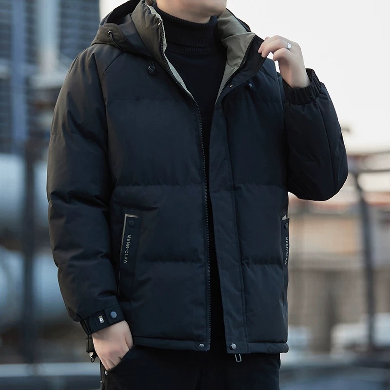 东北零下40度哈尔滨雪乡羽绒服男