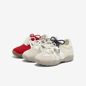 百思图2025秋季 D3238CM5 百搭厚底女休闲鞋 新款 真皮运动风德训鞋