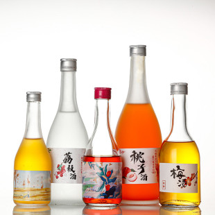 螺口白酒瓶250ml分装 酒瓶500ml米酒瓶果酒瓶高白料玻璃酒瓶空瓶