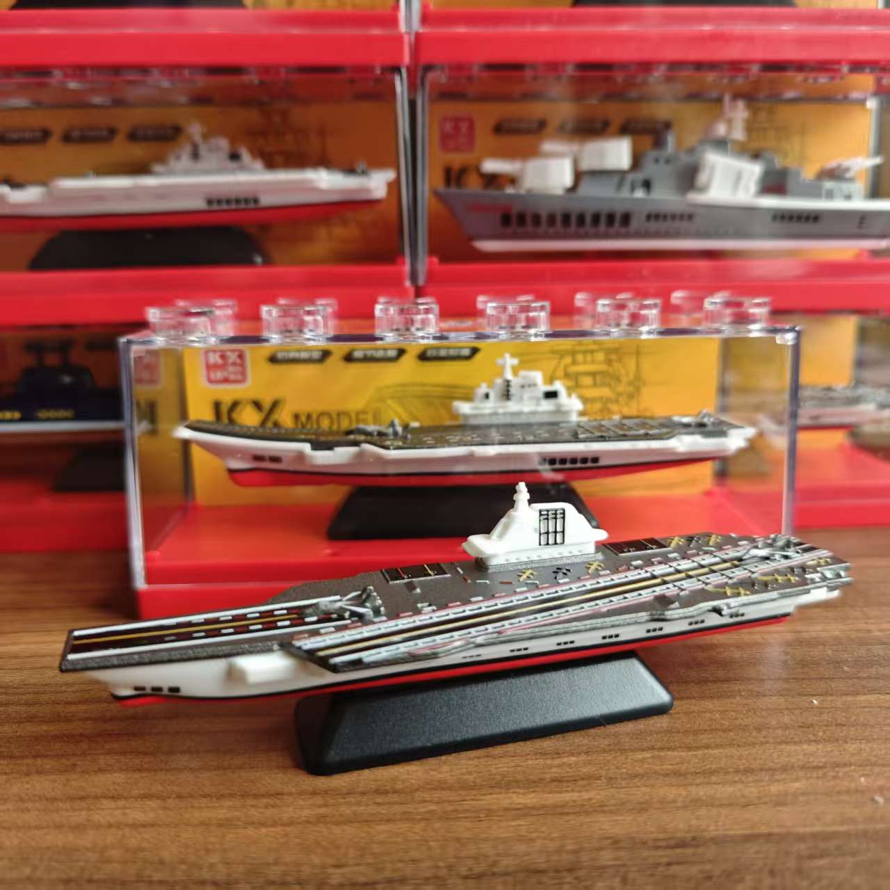 酷炫合金航母模型航空母舰导弹驱逐舰军舰儿童潜艇军事教育小玩具