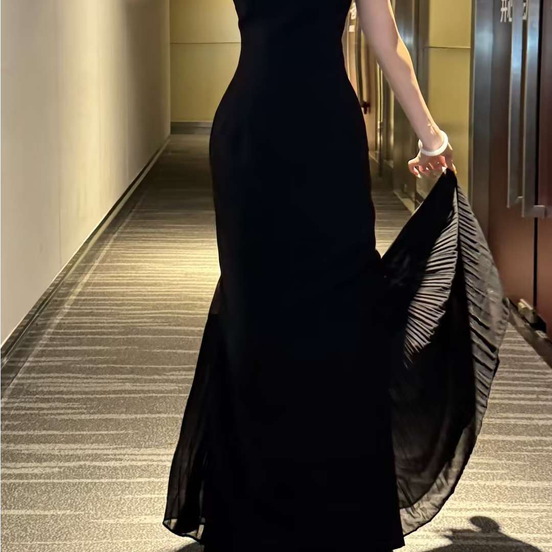 画报夫人原创自制百搭黑色旗袍百褶衬裙,女装/女士精品,旗袍,淘宝优惠券,粉丝福利购,淘宝优惠卷