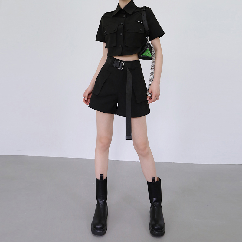 小众独家设计师款短裤套装