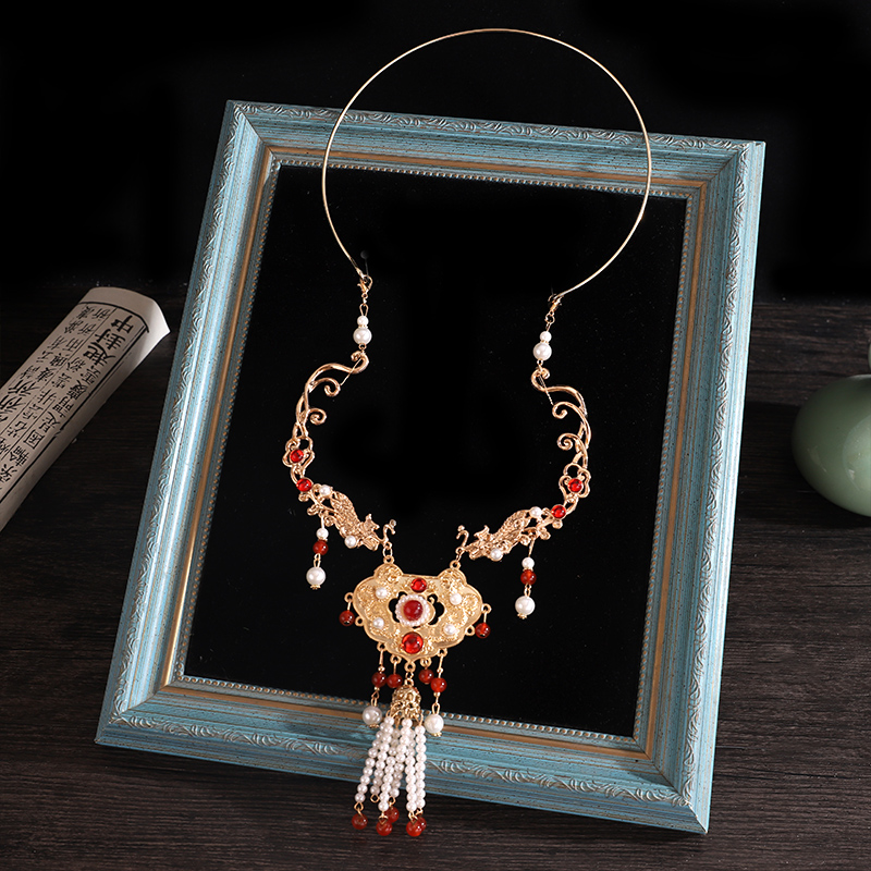 中国风项圈汉服配饰明制旗袍颈饰