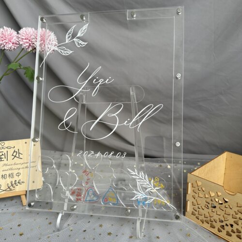 生日聚会结婚礼庆透明亚克力爱心