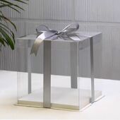 蛋糕盒透明4寸6寸8寸10寸12寸14寸生日蛋糕包装 盒子单层双层加高