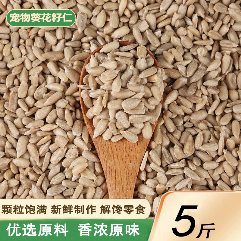 宠物零食生葵花籽仁仓鼠鸽子鸟食坚果磨牙无壳农家自产可做烘培