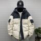 连帽青少年羽绒衣服男士 oversize拼接撞色潮牌羽绒外套 大码 冬季 装